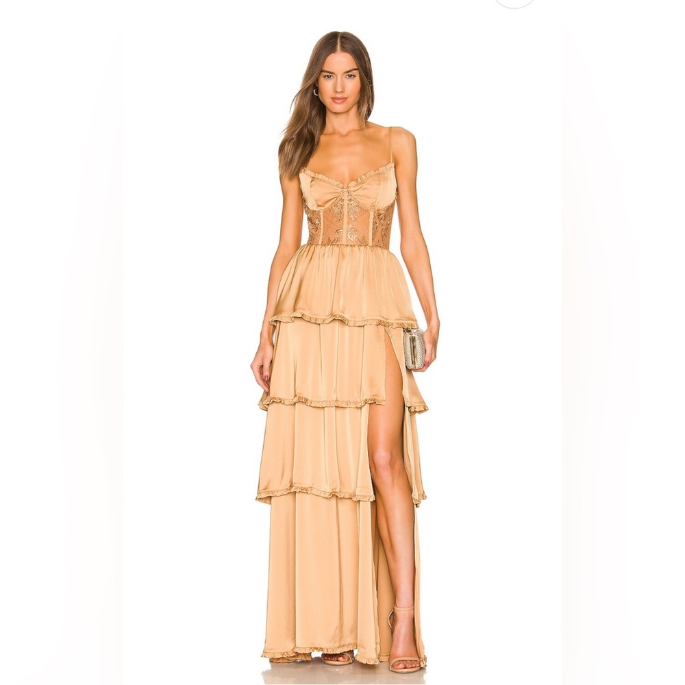 V Chapman Dakota Gown in Desert Tan size 2